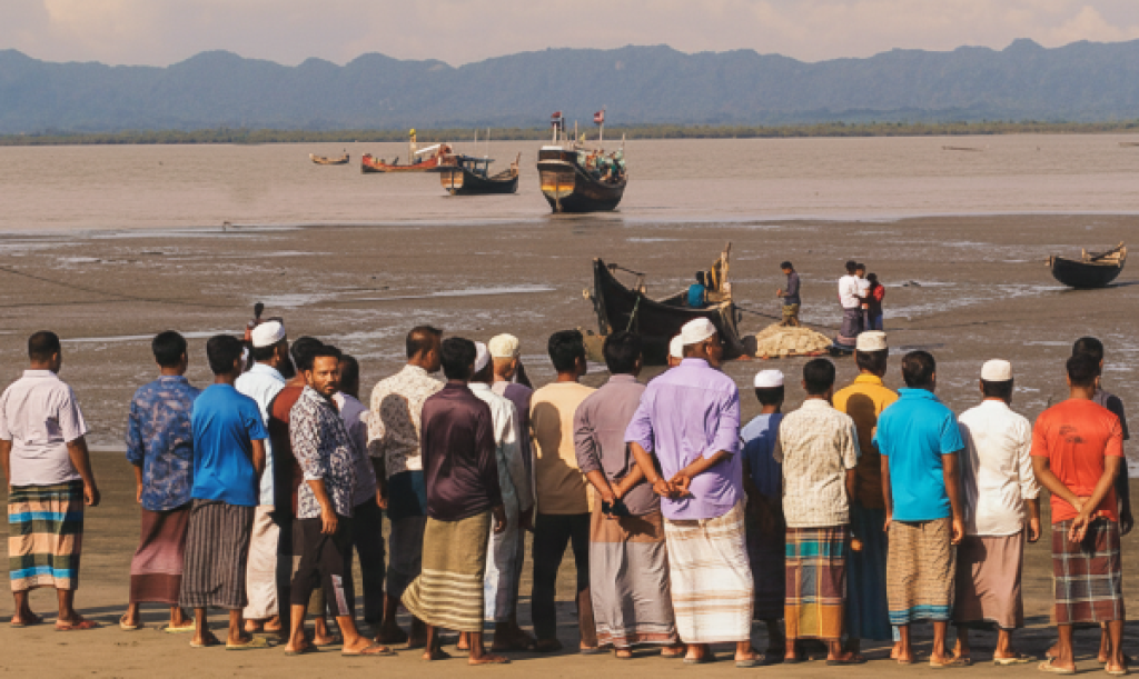 রাখাইনের যুদ্ধ, বাংলাদেশের সীমান্তে আতঙ্ক
